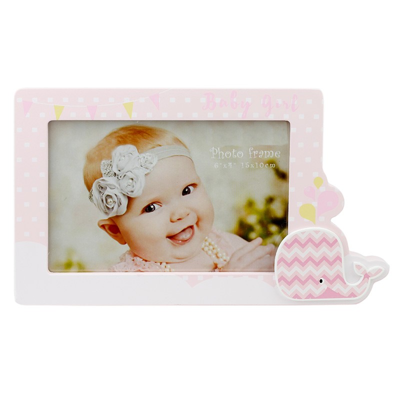 Rama foto decorativa Baby Whale, 15x10 cm, cadru lemn, de birou Albastru - imagine 7
